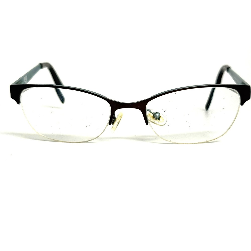 Converse All Star A059 Brown Zebra Print Semi-Rimless Cat Eye Eyeglass Frames